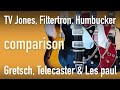 Tv jones classic powertron filtertron  humbucker comparison