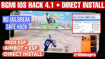 BGMI iOS Hack 4.1 New Update | Main Id Safe Hack | Direct Installation | Skin Hack Bgmi 4.1 WIN IOS