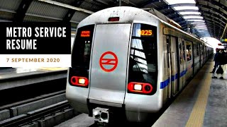 Unlock4: Delhi Metro Says Will Resume Service From September 7 | #MetroBackOnTrack