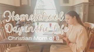 Full Homeschool DITL with a Mom to 8 & Answers to FAQs