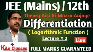 Differentiation of Logarithmic Function | Calculus | JEE- Mains| 12th