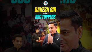 Rakesh Sir With SSC Topper 🔥 !#careerwill #rakeshyadavsir #motivation #shorts