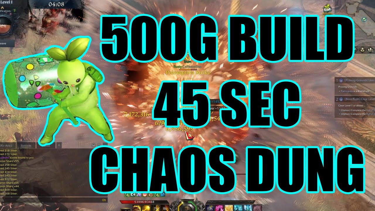 45 Second Chaos Dungeon Floors on a 500g Budget.  Save Dat Money in Lost Ark