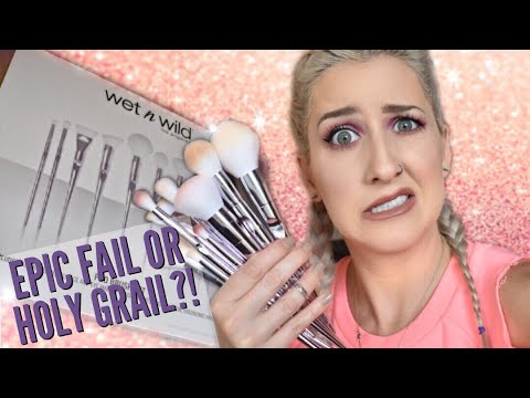 Wet N Wild PRO Holiday Brush Set CRUELTY FREE DRUGSTORE Brush Review!