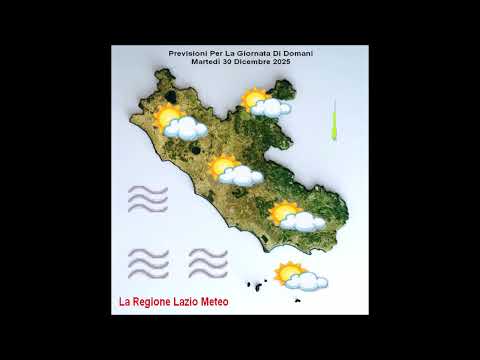 Video Sereno o poco nuvoloso. Previsioni per la giornata di domani, Martedì 30 Dicembre 2025