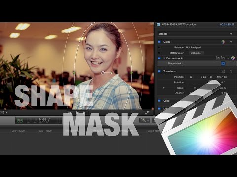 How to Shape Mask in Final Cut pro X