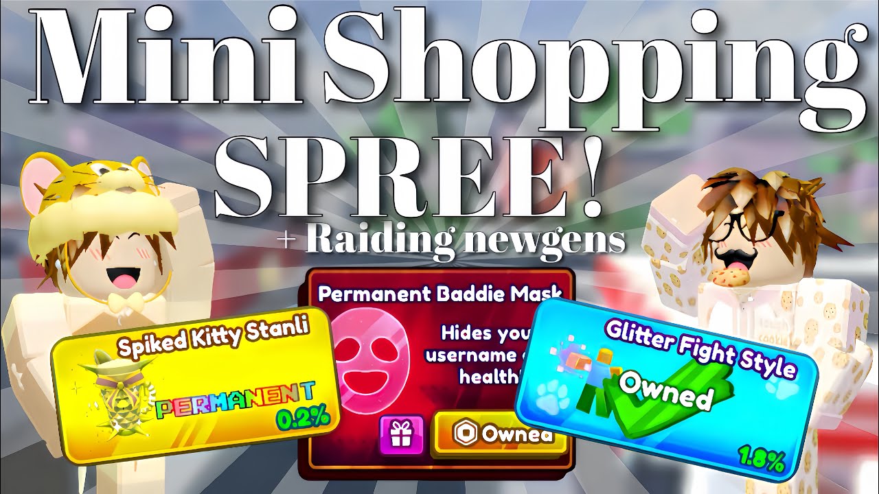 Mini Shopping SPREE! + RAIDING Newgens! *gone right?!* (Roblox Baddies) Best Update Yet!?
