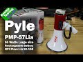 PYLE PMP57LIA Professional Megaphone - Comes with Rechargeable Battery and Built-in USB Flash & SD