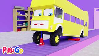 Baa Baa Yellow Bus Have You Any Wheels? Bus Truck Song For Kids Pilli Go Songs