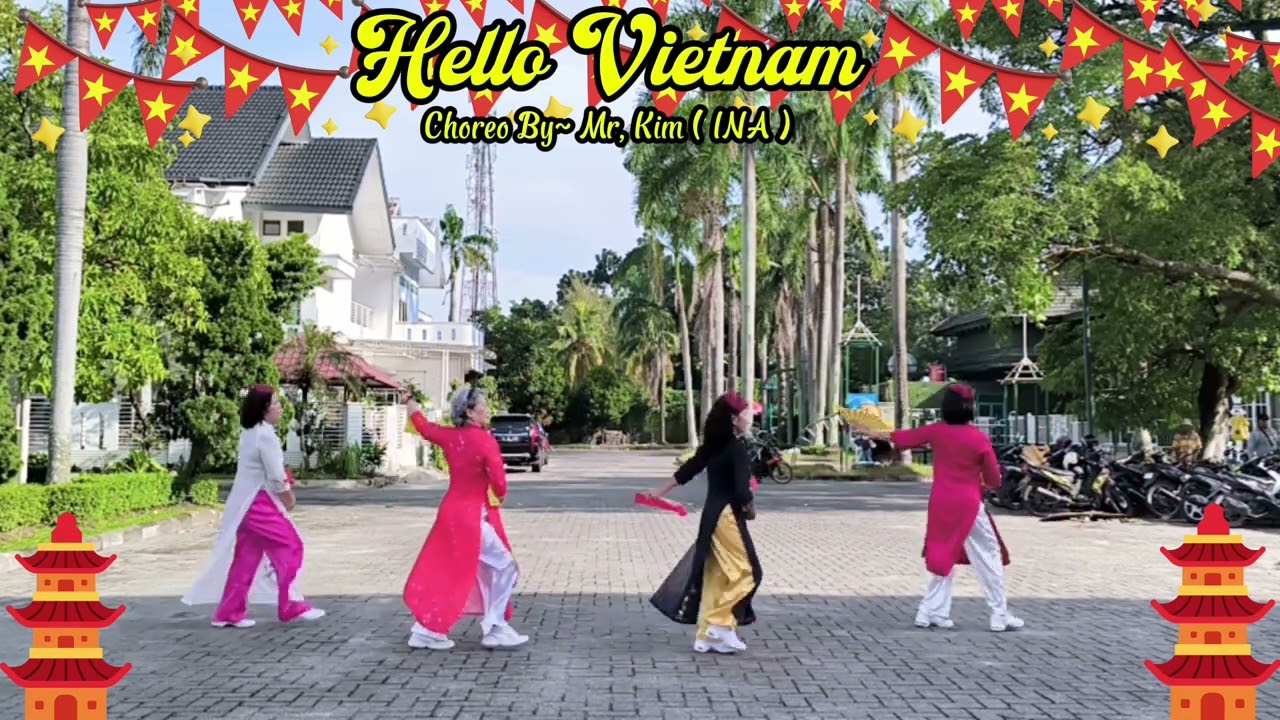 HELLO VIETNAM ~ LINEDANCE// CHOREO BY ~ MR, KIM ( INA ) OCTOBER ~ 2025