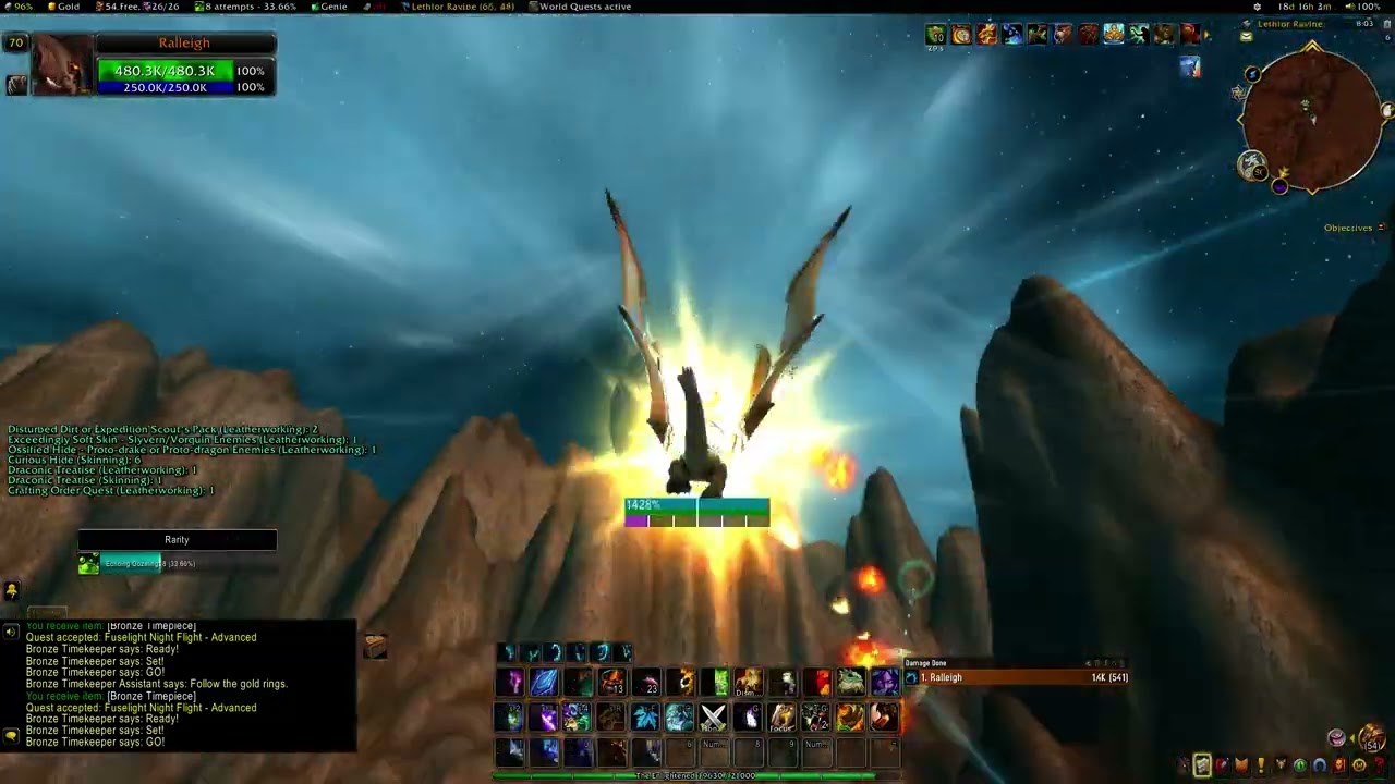 WOW Dragonriding: Fuselight Night Flight Advanced Gold - 57.090