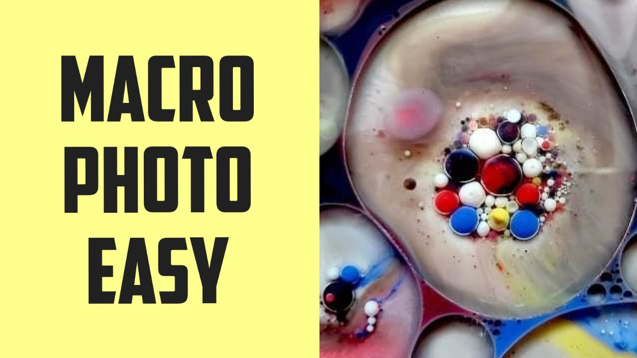 Macro soap bubbles  - Using Oil, Milk, Water & Acrylic paint