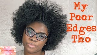 I Tried &amp; FAILED TheChicNatural Tutorial | I Lost My Edges | NO HEAT Natural Hair Blow Out