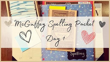 Study Spelling with McGuffey: Day 1