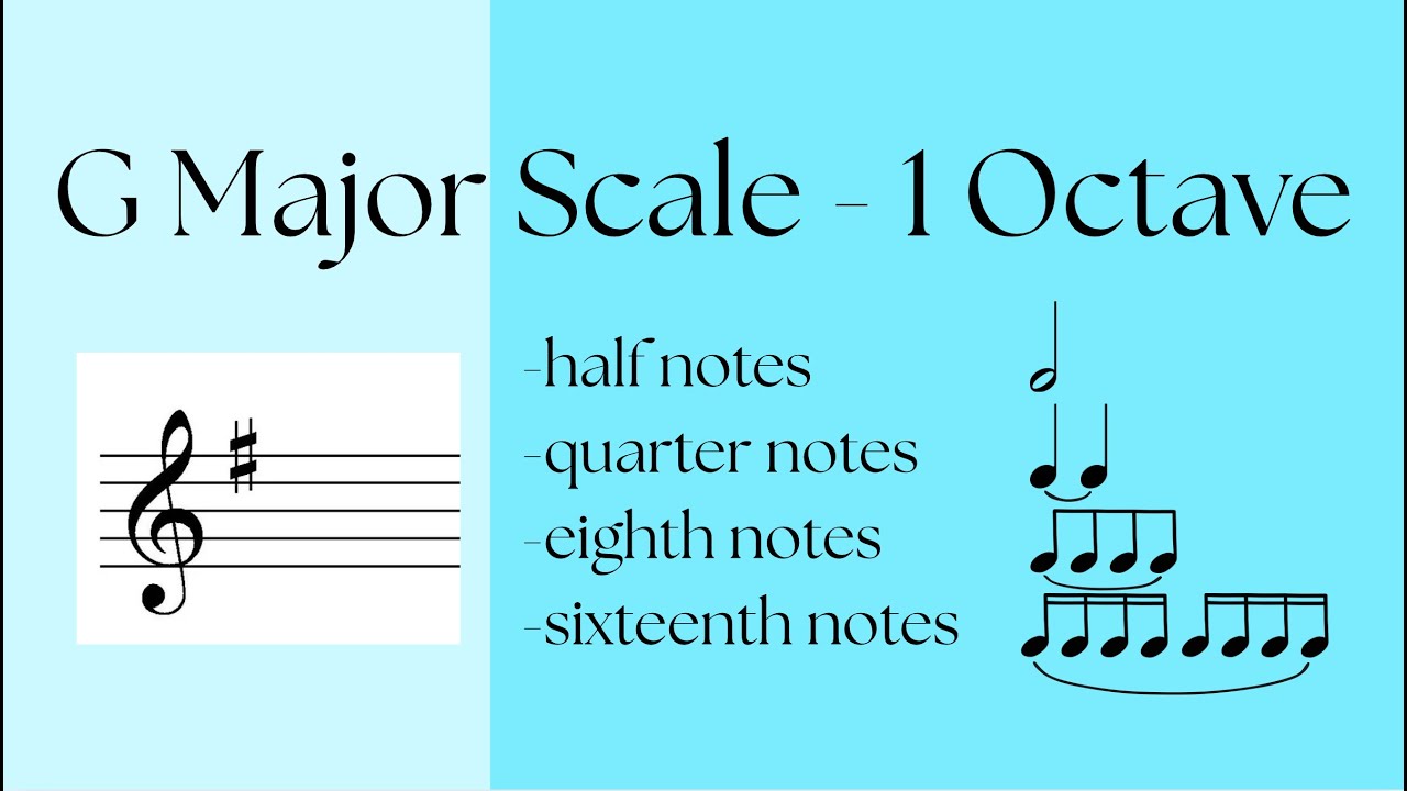 Violin Tutorial: G Major Scale - 1 Octave Scale - YouTube