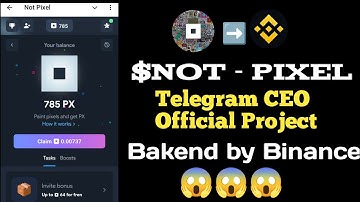 not pixel কিভাবে কাজ করবো || not pixel how to play || টেলিগ্রাম এর অফিশিয়াল প্রজেক্ট 🔥।