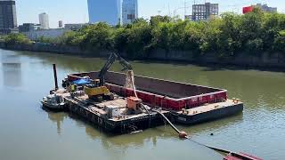 Dredging the Schuylkill River, Philadelphia