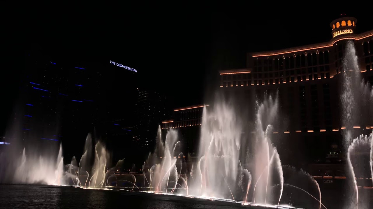 Fountains Of Bellagio “All That Jazz” (Night) 4K YouTube