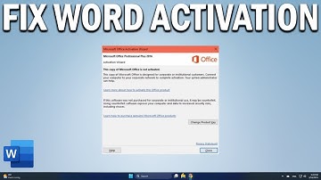 How To Fix Product Activation Failed Error in MS Word