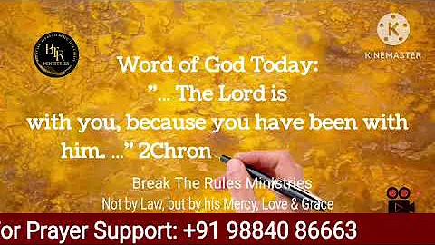 #Daily Bible Verse (English), #16/12/2025, #2Chronicles 15:2 (CPDV), #Break The Rules Ministries