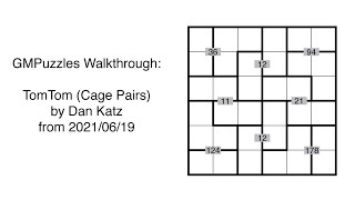 Gmpuzzles - 20210619 - Tomtom Cage Pairs By Dan Katz