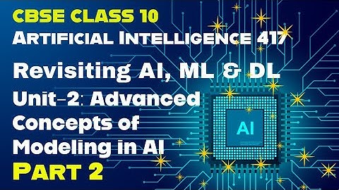 CBSE CLASS 10 AI: Unit 2: Advanced Concepts of Modelling in AI (Part 2)🌀