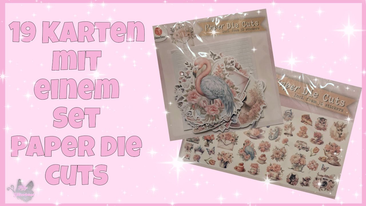 💕 19 Karten mit einem Die Cut Set 💕 von Action - YouTube