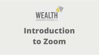 WMS Zoom Introduction Video