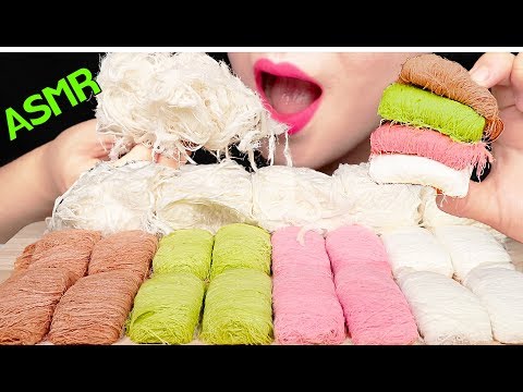 ASMR pişmaniye COTTON CANDY *SOFT EATING SOUNDS 터키 구름과자, 꿀타래 먹방 NO TALKING MUKBANG