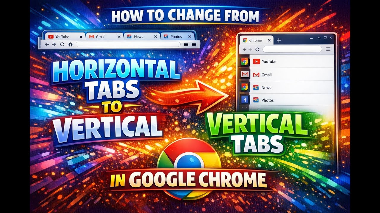 HOW TO CHANGE FROM HORIZONTAL TABS TO VERTICAL TABS IN GOOGLE CHROME ...