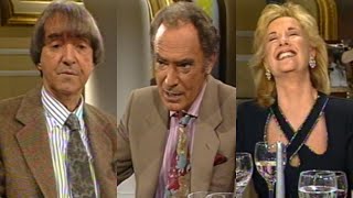 Carlitos Balá con Carlos Calabró y Mirtha Legrand