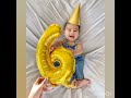 Six month baby photoshoot idea at home