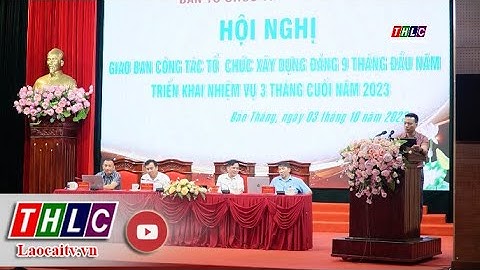 Giao ban công tác tổ chức xây dựng Đảng 9 tháng năm 2023 | THLC
