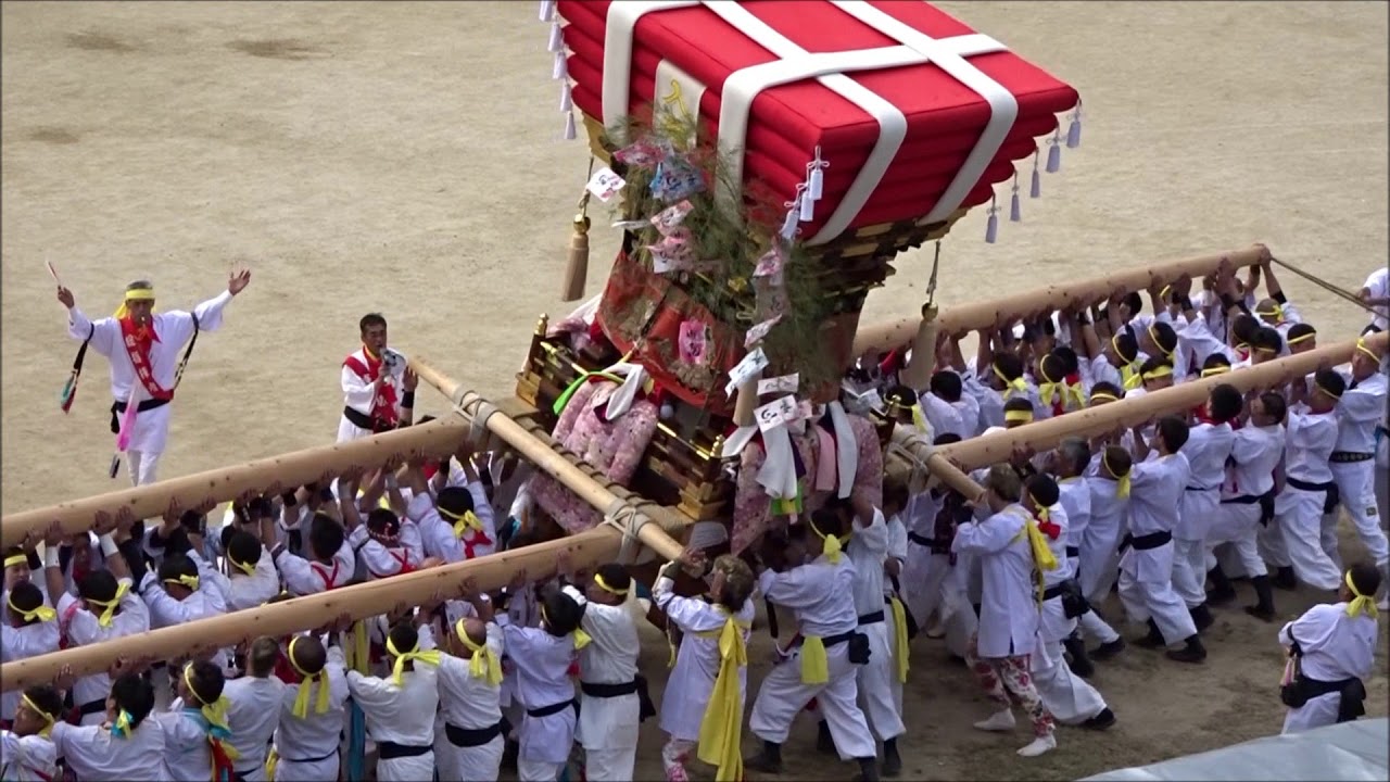 亀山八幡宮例大祭（宮入・奉納・太鼓台競演・オシコミ)2018年10月16日