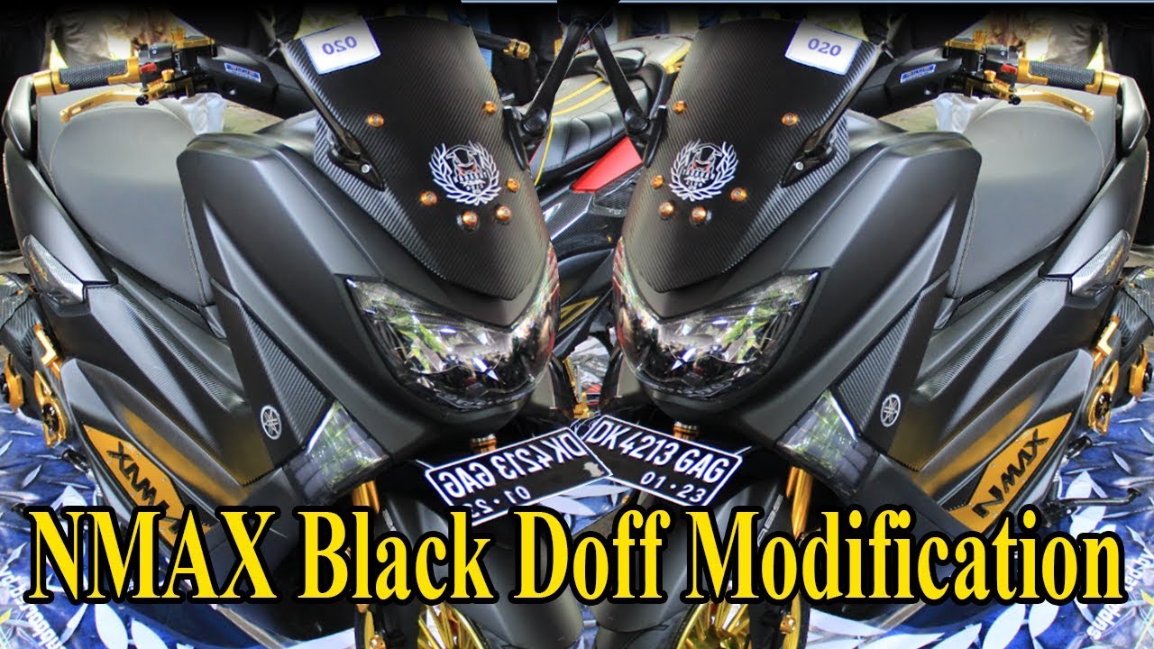 Kontes Modifikasi Nmax Simple And Elegant Black Doff Combine With