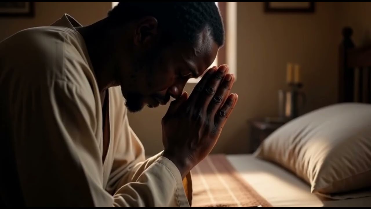 Night of prayer before sleep seeking God's protection