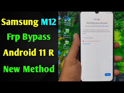 Samsung Galaxy M12 Frp Bypass/Reset Google Account Lock | Android 11 R | Samsung M12 Frp Unlock