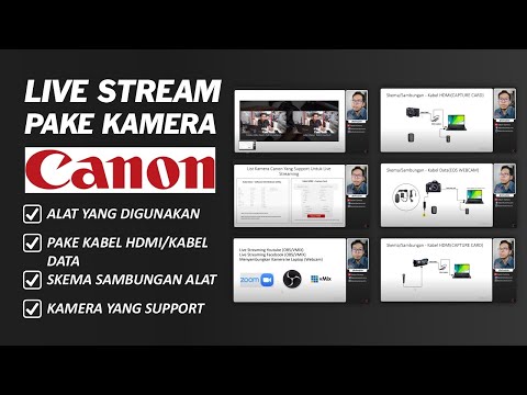 Cara Live Streaming Pake Kamera Canon DSLR/Mirrorless - Penjelasan Dasar Skema Alat Yang di Gunakan