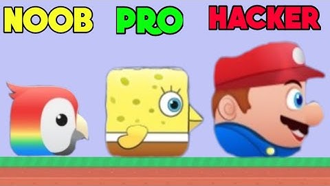 NOOB vs PRO vs HACKER - Square Bird