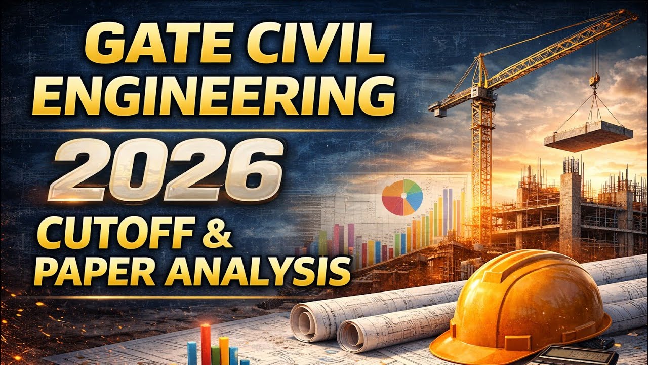 GATE 2026 Civil engineering expected cutoff and paper analysis|previous year trends based analysis|