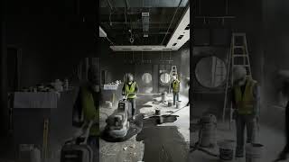 Luxury Salon Transformation | Black &amp; Gold Epoxy Floor Timelapse (Ultra Realistic 8K)  #epoxyfloor