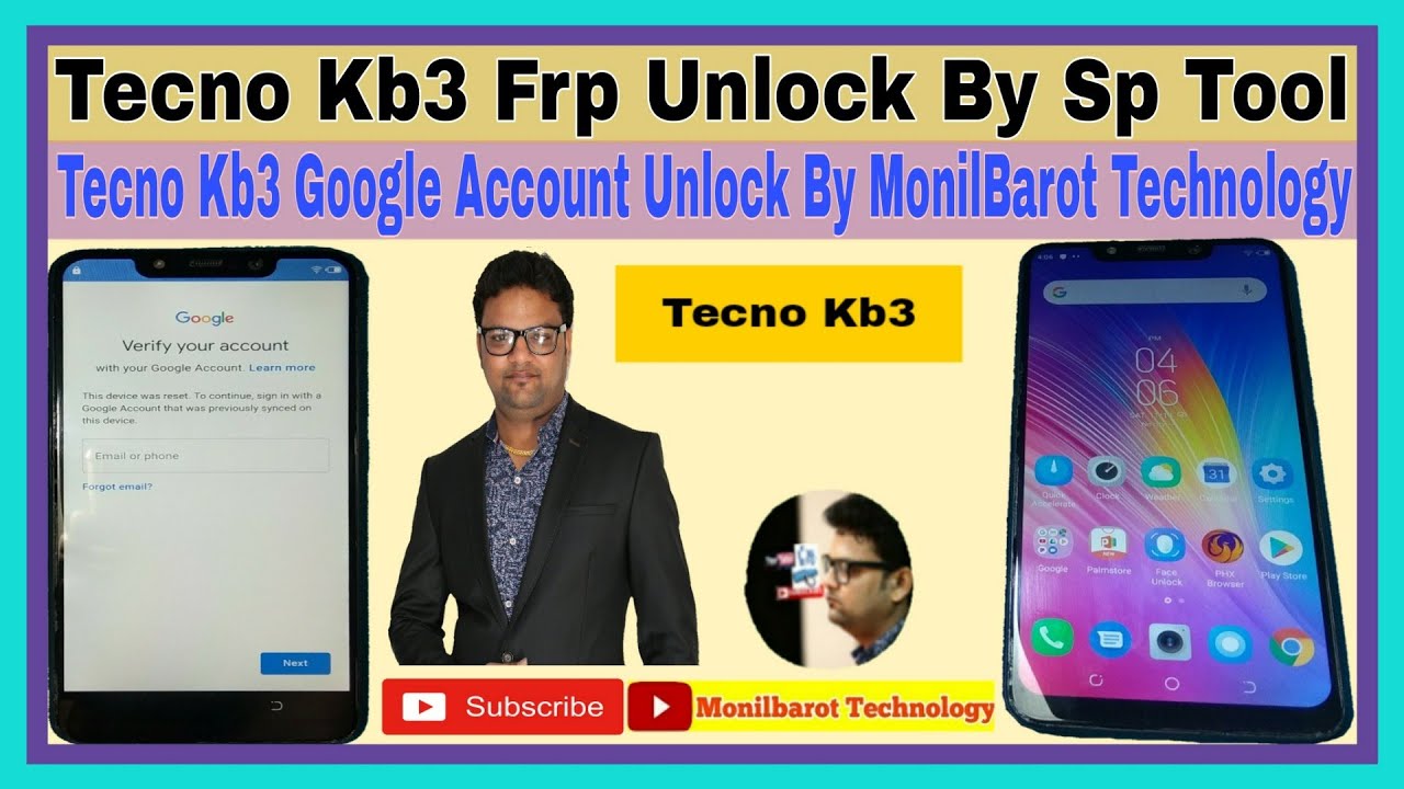 Tecno Kb3 Frp Unlock By Sp Tool ll Tecno Kb3 Google Account Unlock By MonilBarot Technology