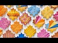 MAPLE LEAVES ~ Satisfying Cookie Decorating | THE GRACEFUL BAKER
