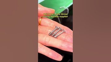 M4 phillip flat head anti-loose screw thread rolling machine operation video.
