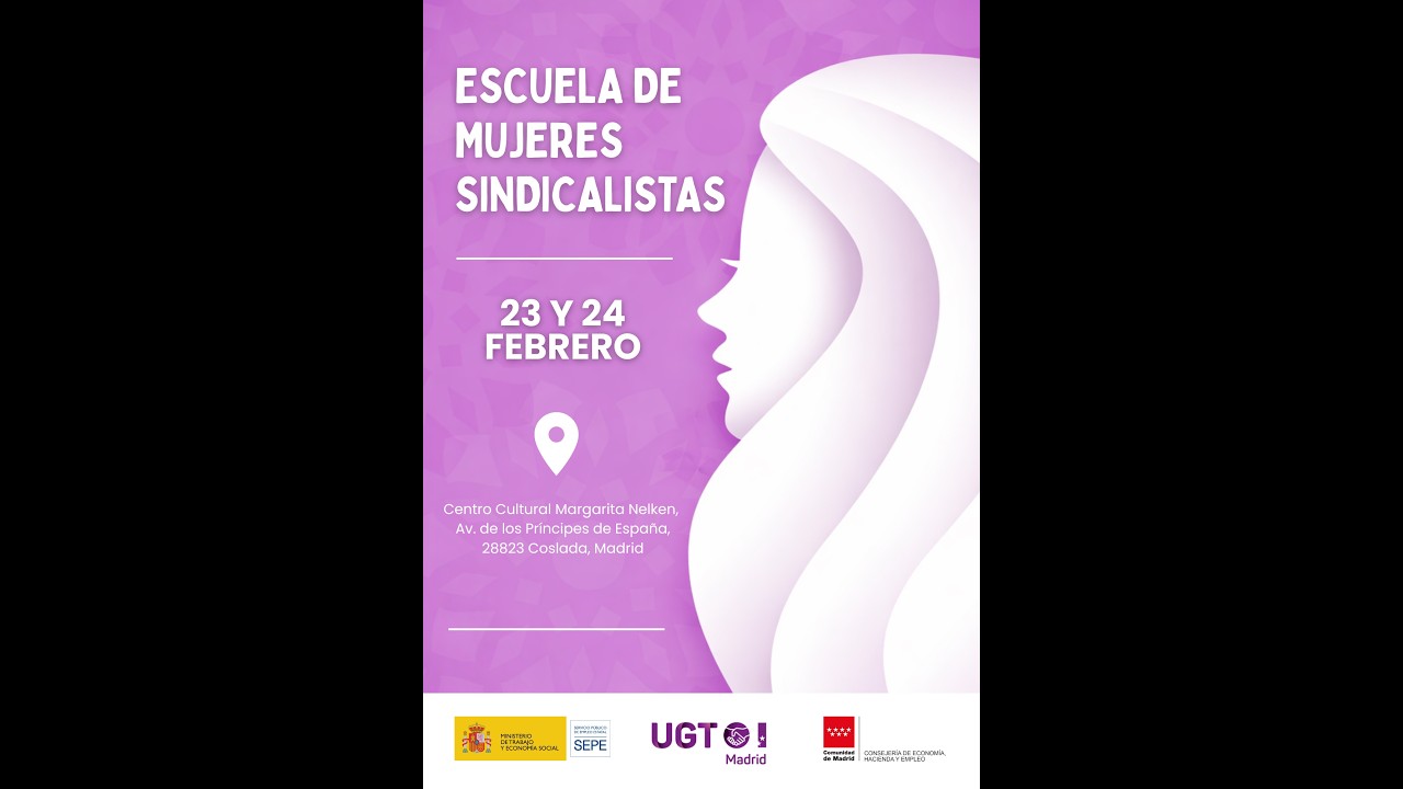 Susana Huertas Moya Secretaria General de UGT Madrid Inaugura la Escuela de Mujeres Sindicalistas