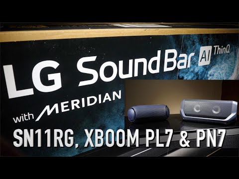 LG SN11RG Dolby Atmos Soundbar, plus, XBOOM Go PN7 & PL7 Wireless Speaker Reviews