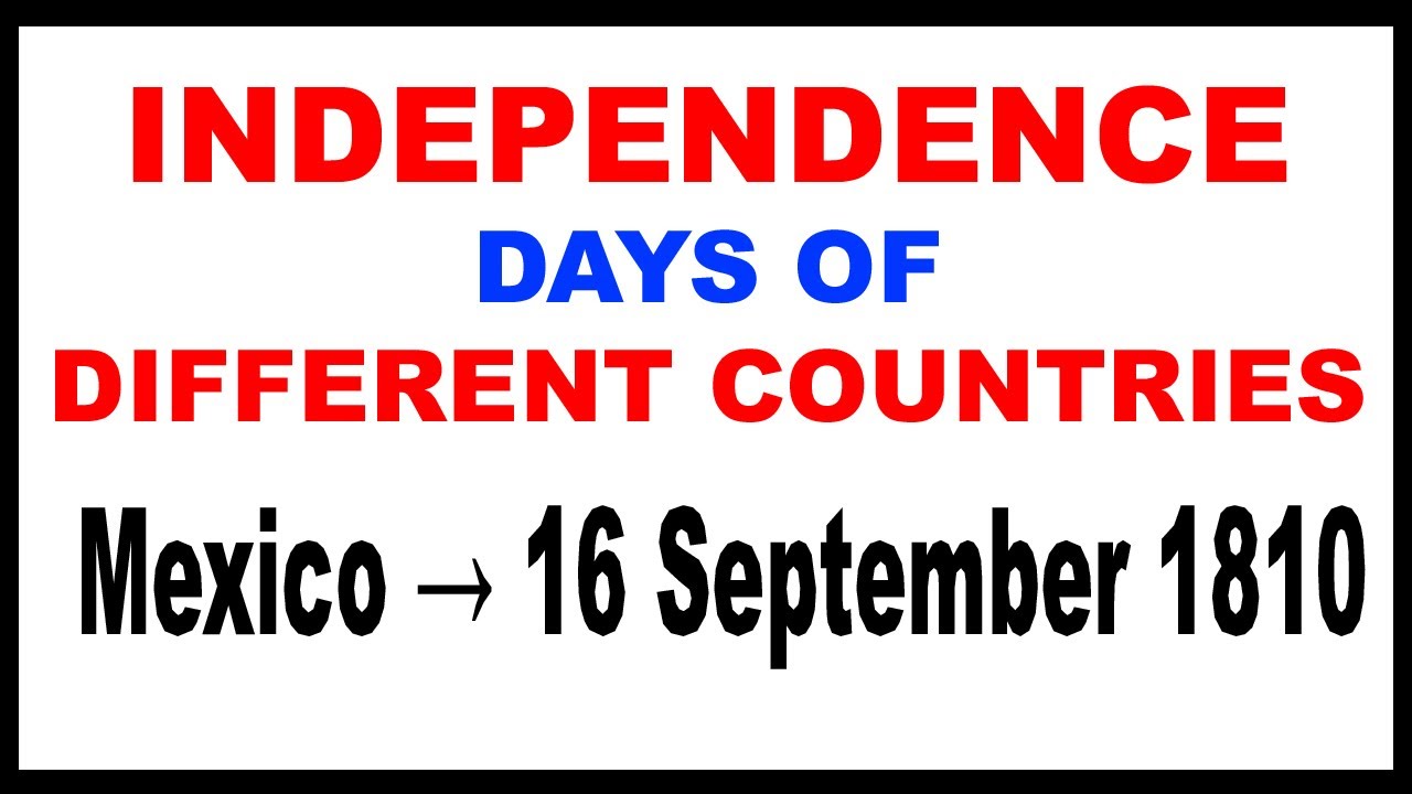 Independence Days Of Different Countries MCQs |PPSC|FPSC|NTS|OTS|CSS ...