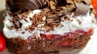 Homemade Vegan Black Forest Cake #vegan #cake #chocolate #rich