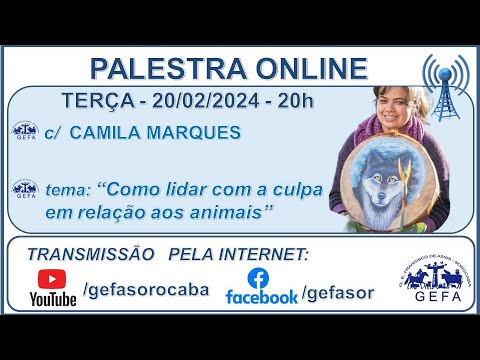 Assista: Palestra Online - c/ CAMILA MARQUES (20/02/2024)