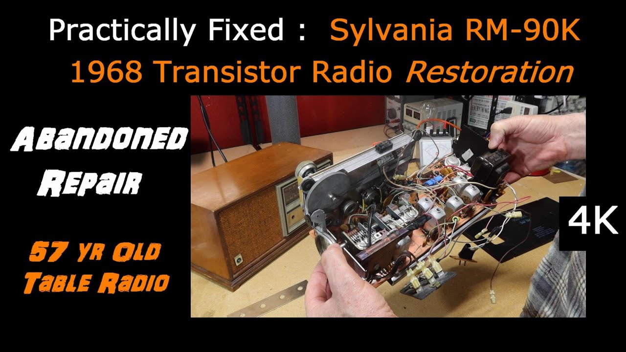 Abandoned 57 Year Old Sylvania Transistor Table Radio 1968 AM/FM
